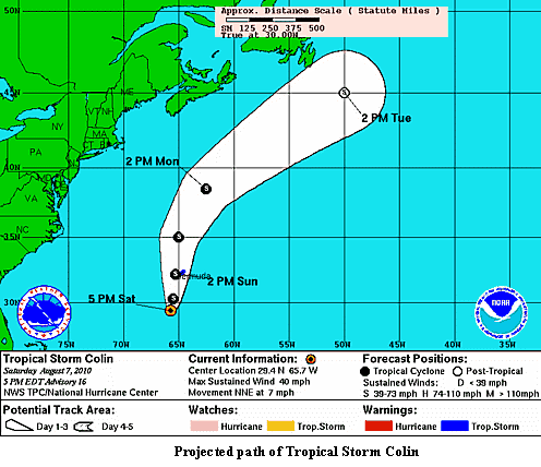 Cruise and Travel Report Tropical Storm Colin