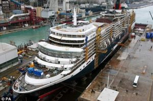 Cruise and Travel Report QE Construction in Italy