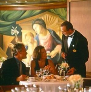 Cruise and Travel Report Gaughin Dining Couple